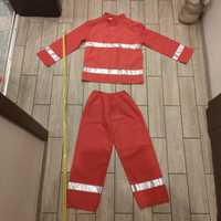 Strój strażaka strażak straż pożarna roz. 6-8 lat (116-128 cm)