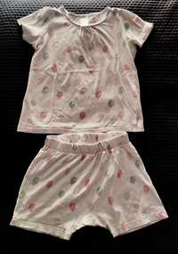 Piżama h&m 104 krótki rękaw i spodenki