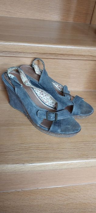 Sandały damski,  na koturnie rozm.40