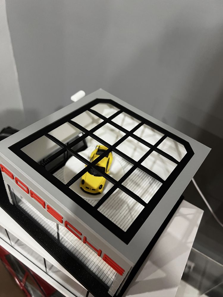 Diorama Stand Automoveis Porsche 1:64