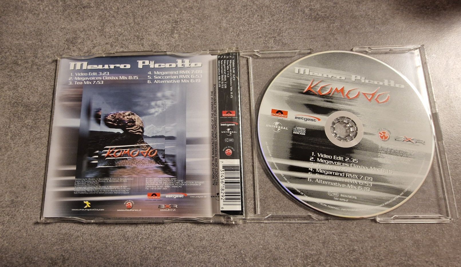 Mauro Picotto - KOMODO Maxi Singel