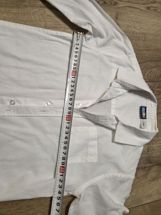 Koszula chłopięca z długim rękawem biała lupilu rozm. 116