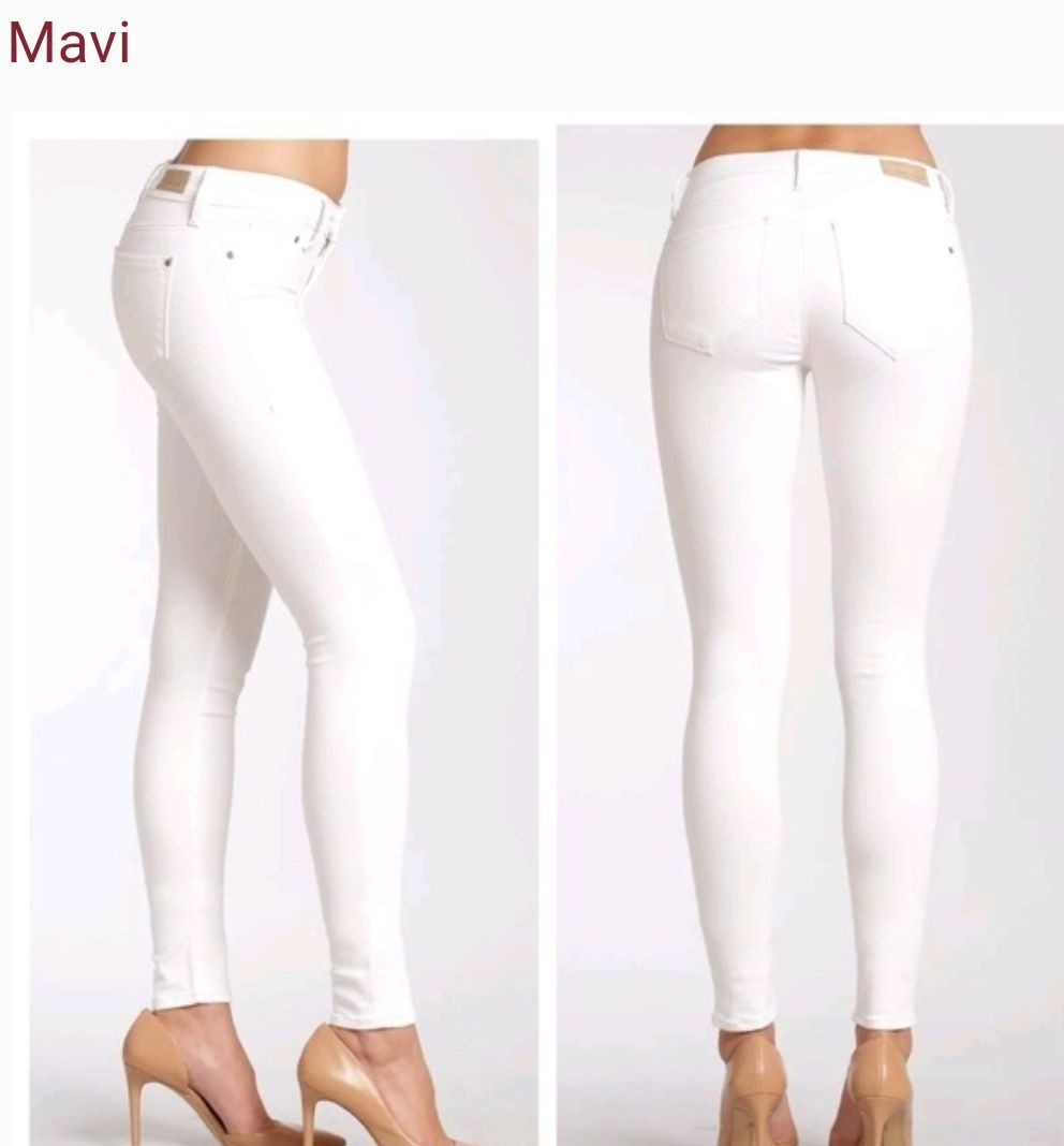 Белые джинсы скинни mavi