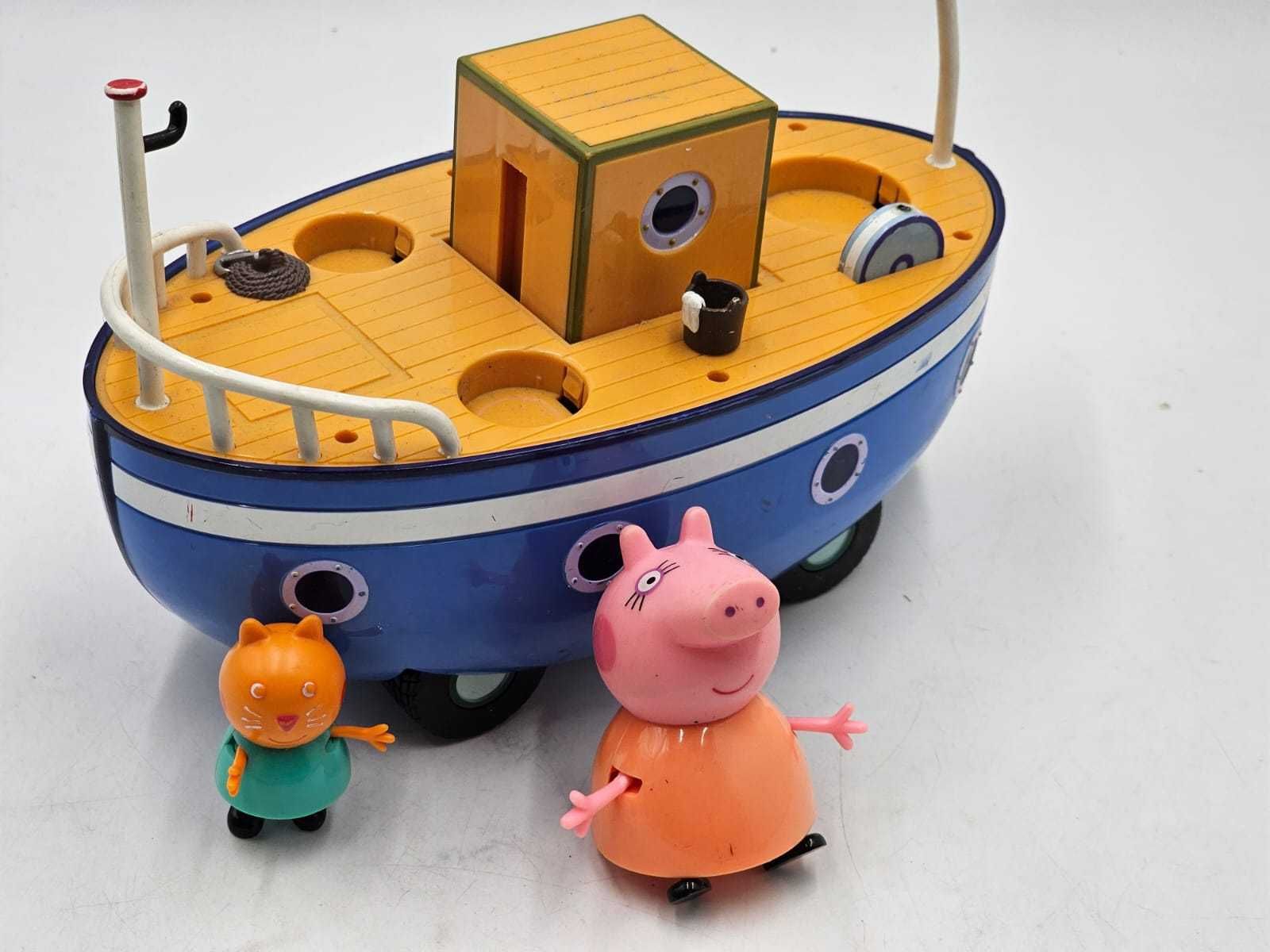 Świnka Peppa statek + figurki