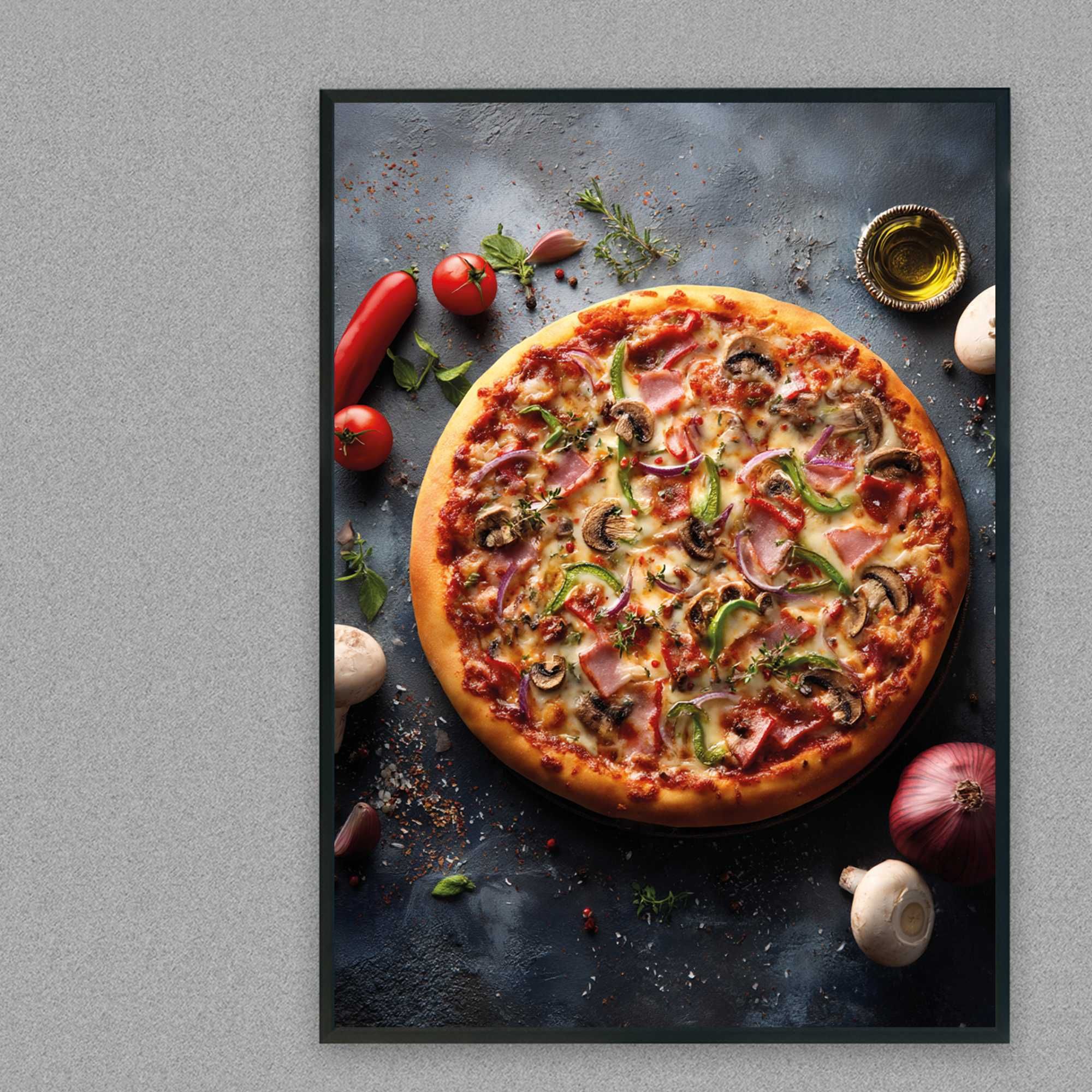 plakat pizza, plakat reklamowy pizza, obraz pizza, pizza
