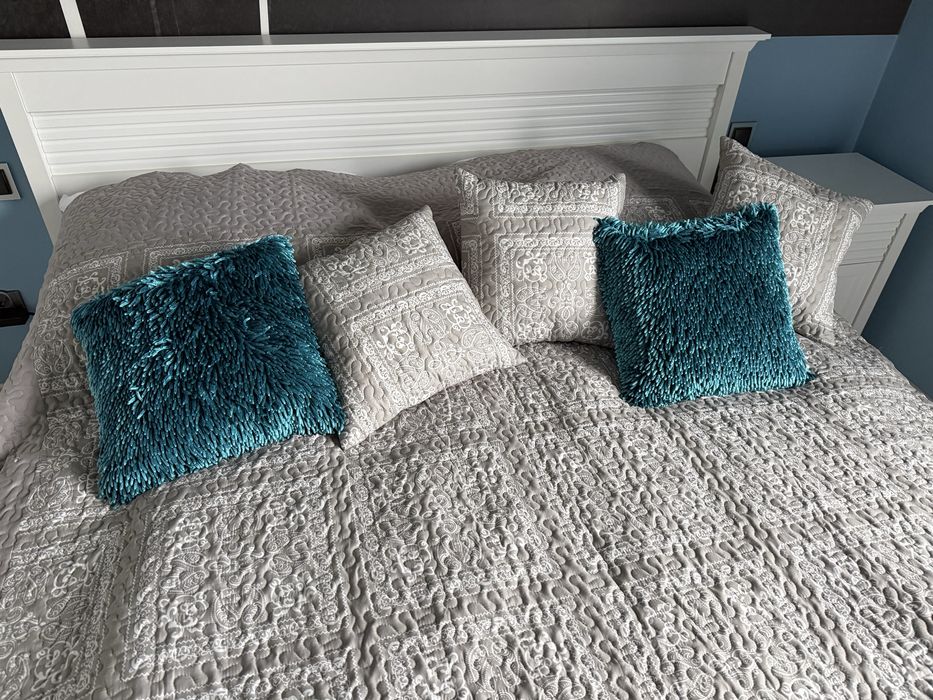 Poduszka Shaggy Blue NOWE 1 szt. wyprzedaż z mieszkania pod klucz