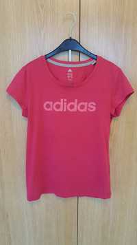 Bluzka ADIDAS koszulka sportowa t-shirt róż