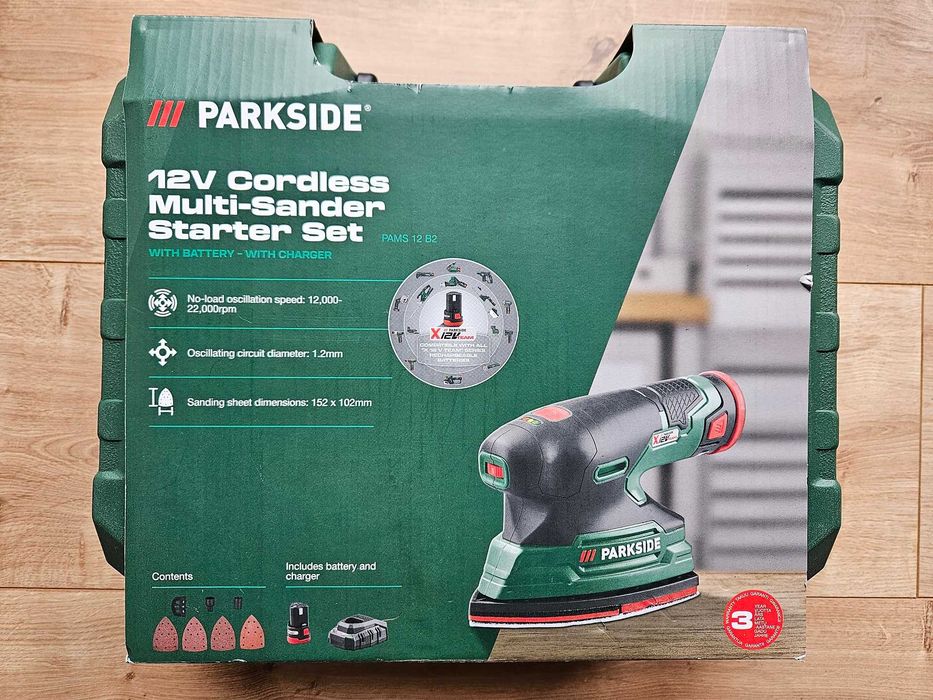 Akumulatorowa szlifierka mimosrodowa Parkside PAMS 12 B2