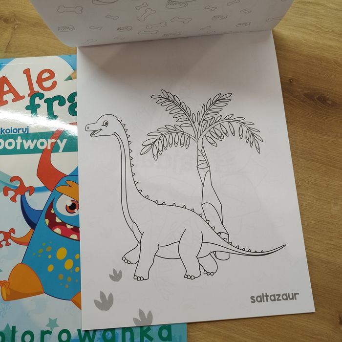 Książka Ale frajda wykoloruj dinozaury potwory