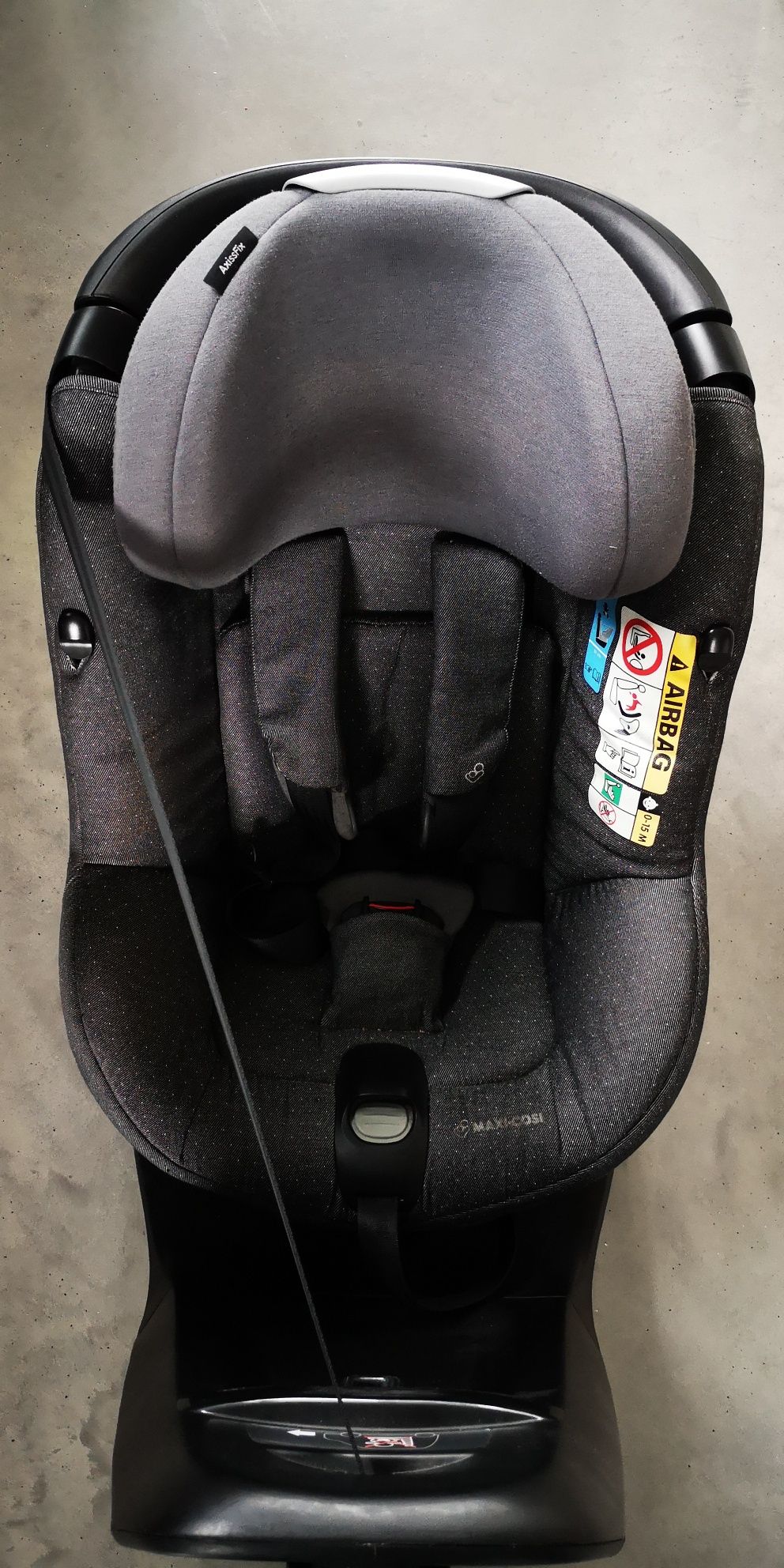 Fotelik Maxi Cosi Axissfix Sparkling Grey. Air Cuddle gratis!