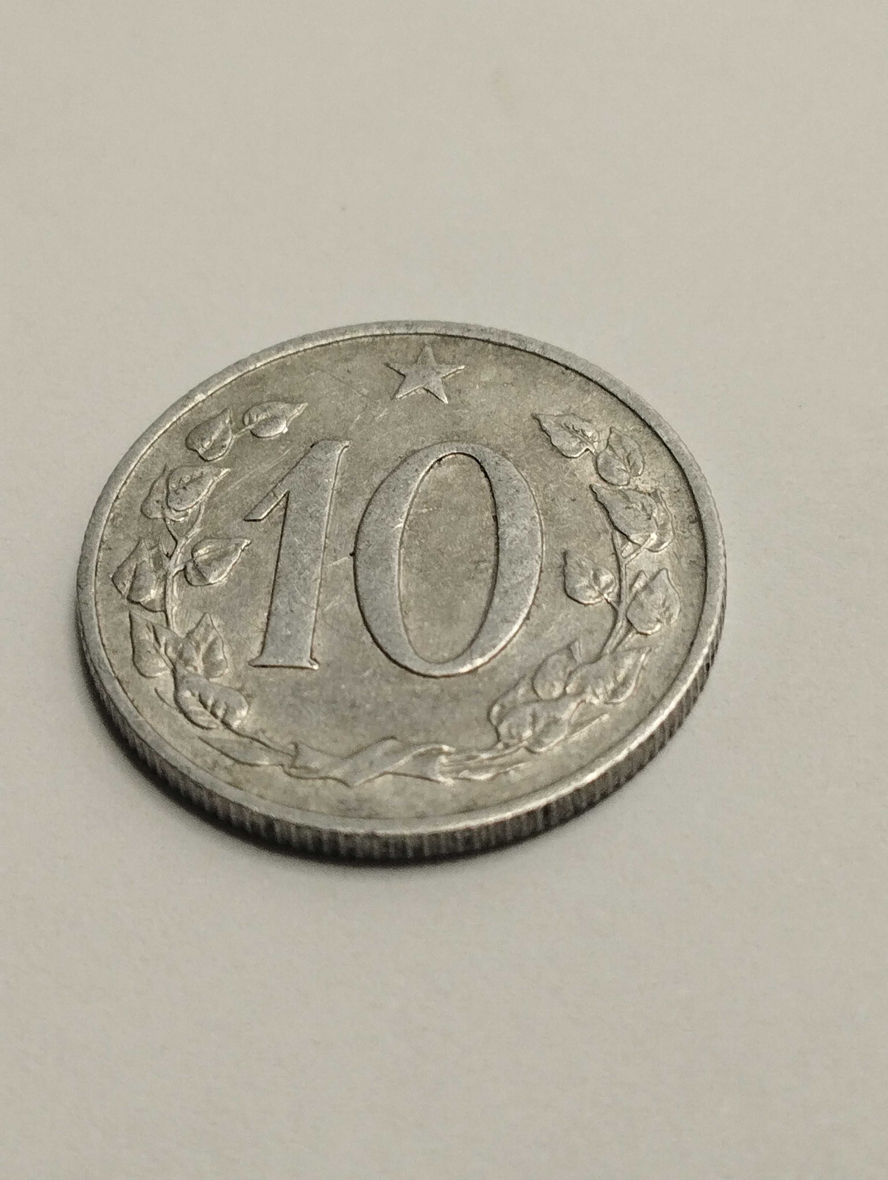 Sprzedam monetę Czechosłowacja 10 halerzy 1968r. stan db.