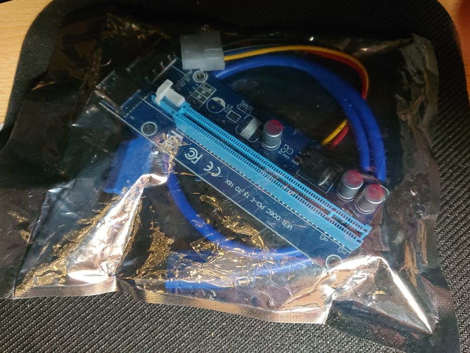 Karta rozszerzeń RISER PCIe USB 3.0 1x to 16x ver 006C- NOWY