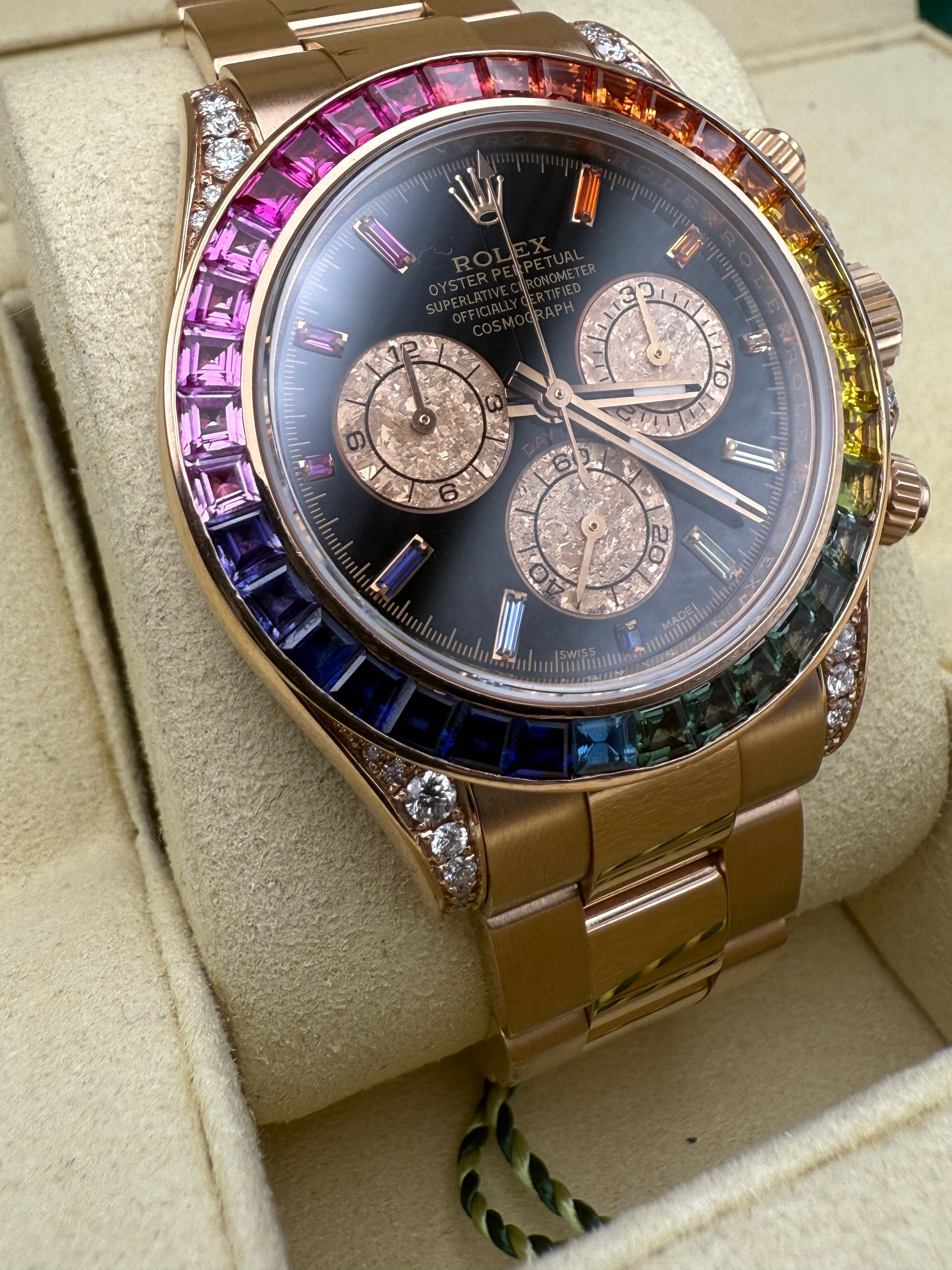 Rolex Daytona rainbow custom full set re.116505
