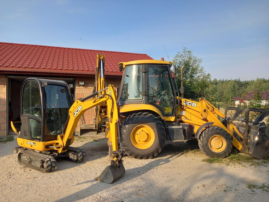 usługi koparko-ładowarka, minikoparka