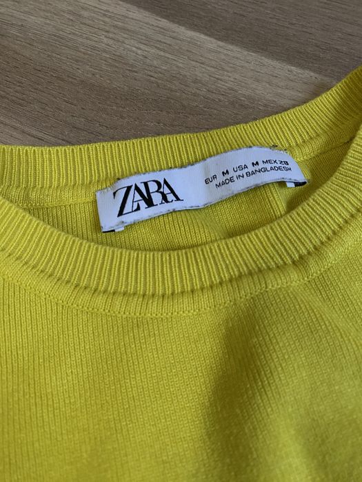 Топ zara жовтий в рубчик