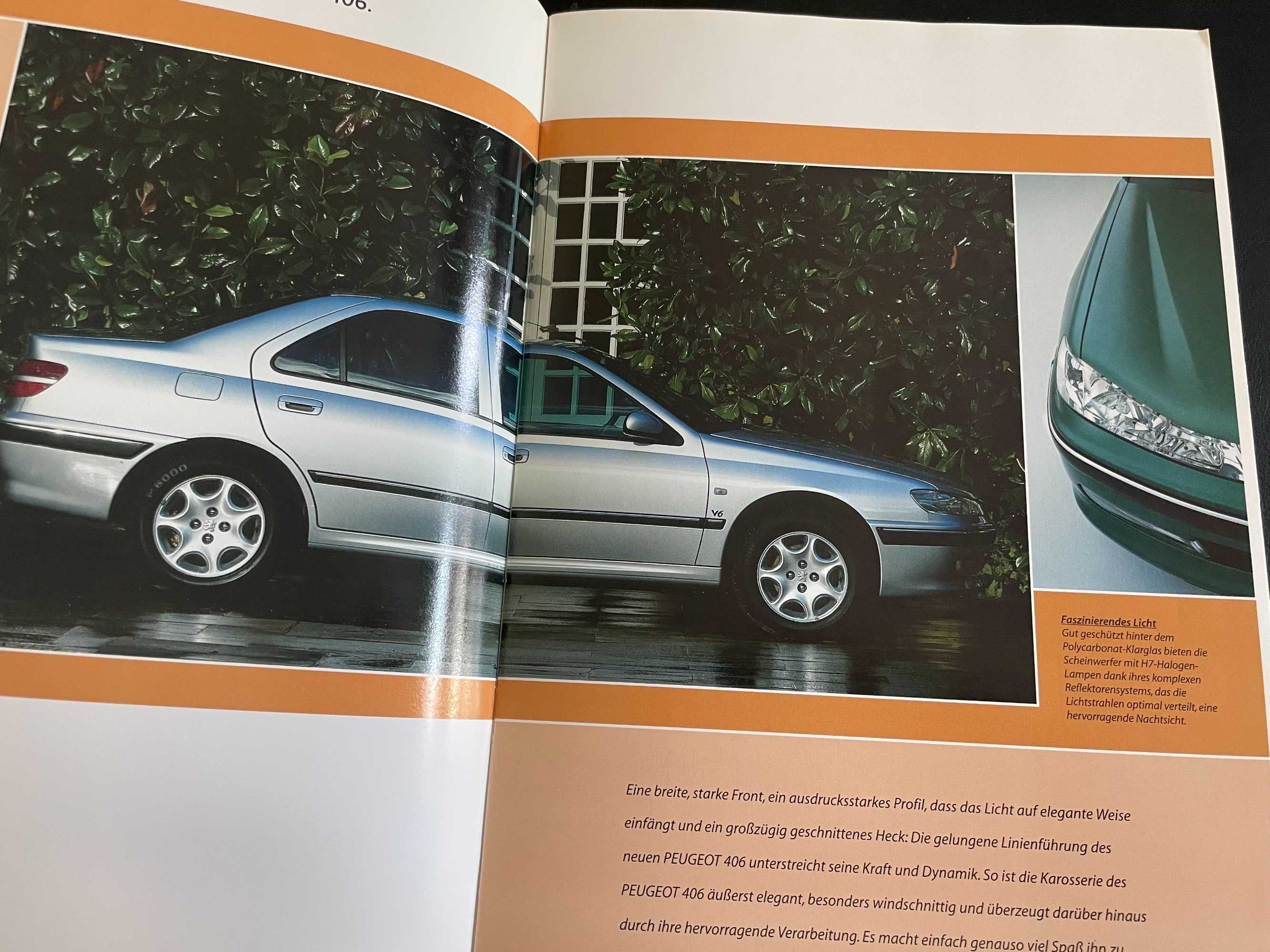 Katalog prospekt Peugeot 406 limuzyna lifting 28 stron 1999 r.