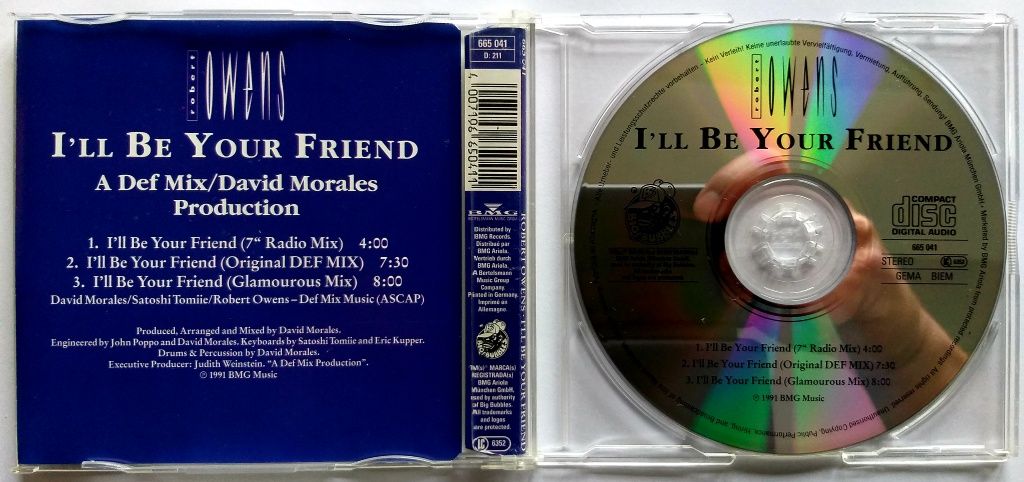 CDs Robert Owens I'll Be Your Friend 1991r