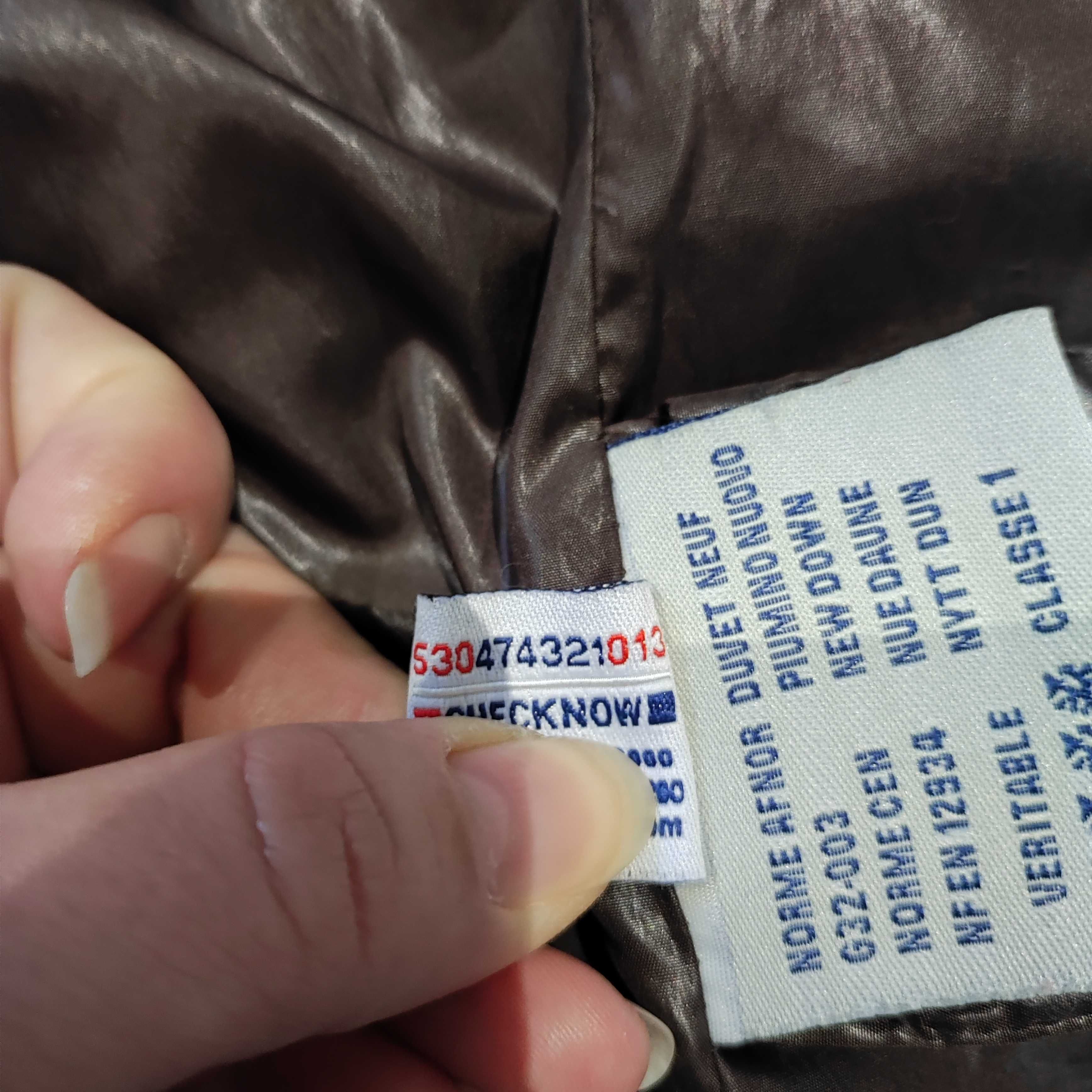 Kurtka puchowa S moncler damska czekoladowa