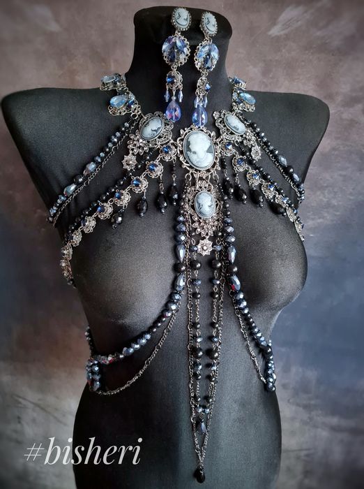 Украшение на тело и серьги