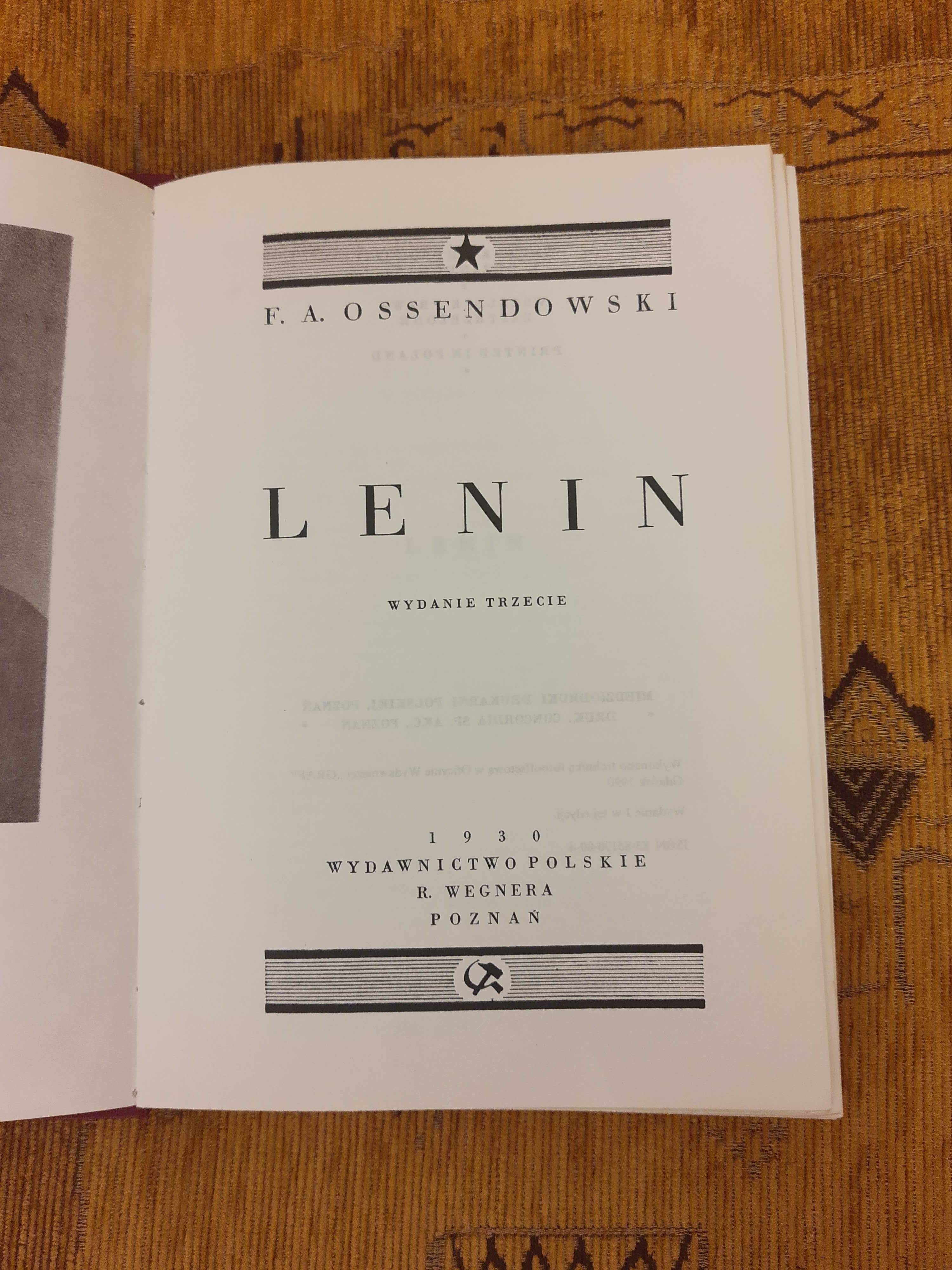 Ossendowski - Lenin REPRINT