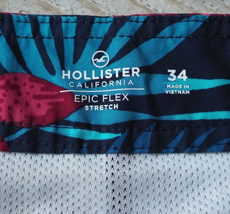 HOLLISTER_Epic Flex_spodenki plażowe męskie_rozmiar 34