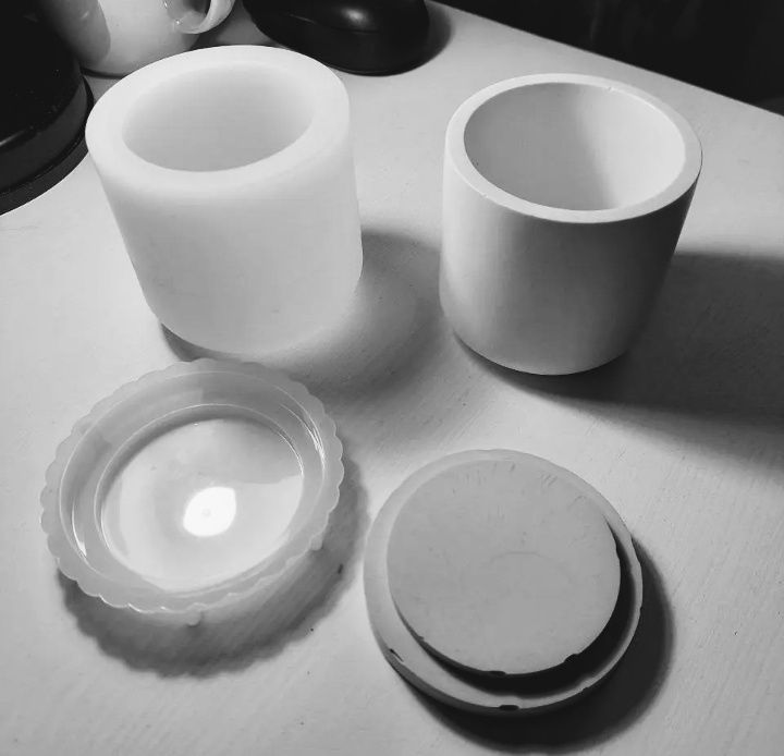 Силиконовая силиконовый форма молд кашпо