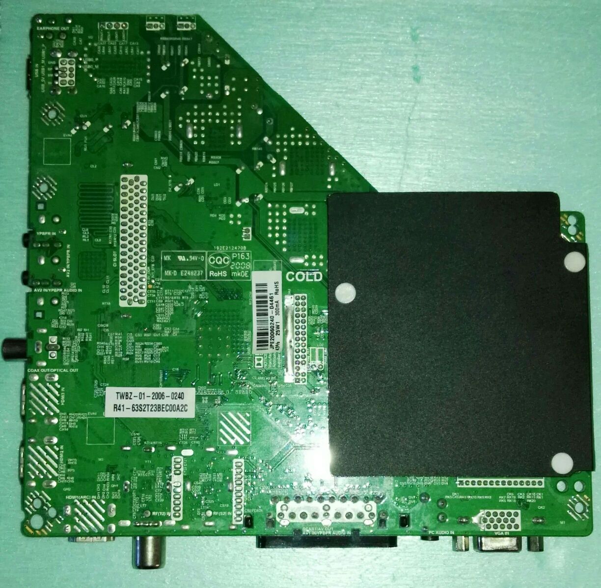 Mainboard TP.MS3 6 6 3 S.PB818 SILVER ip-le32 / 4 9 5 5 2 3