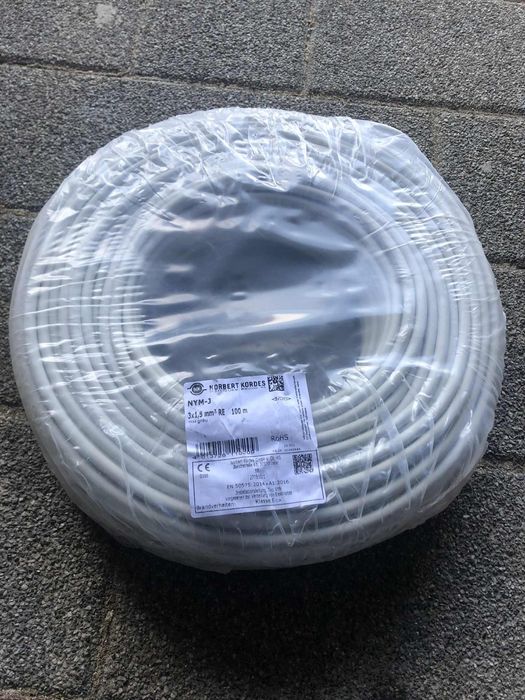 Przewód  okrągły 3*1,5    100 m