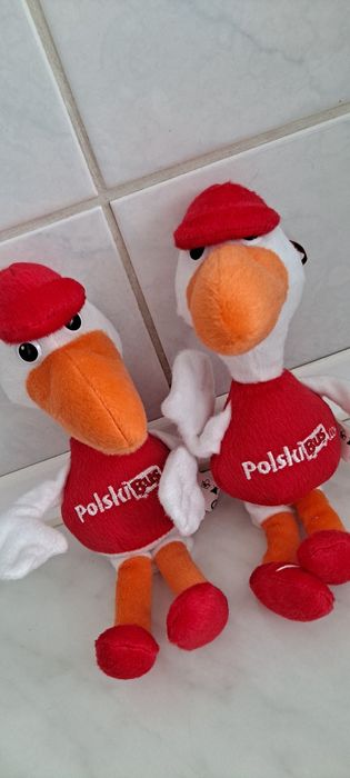 Maskotka Bocian Polski Bus 2 sztuki