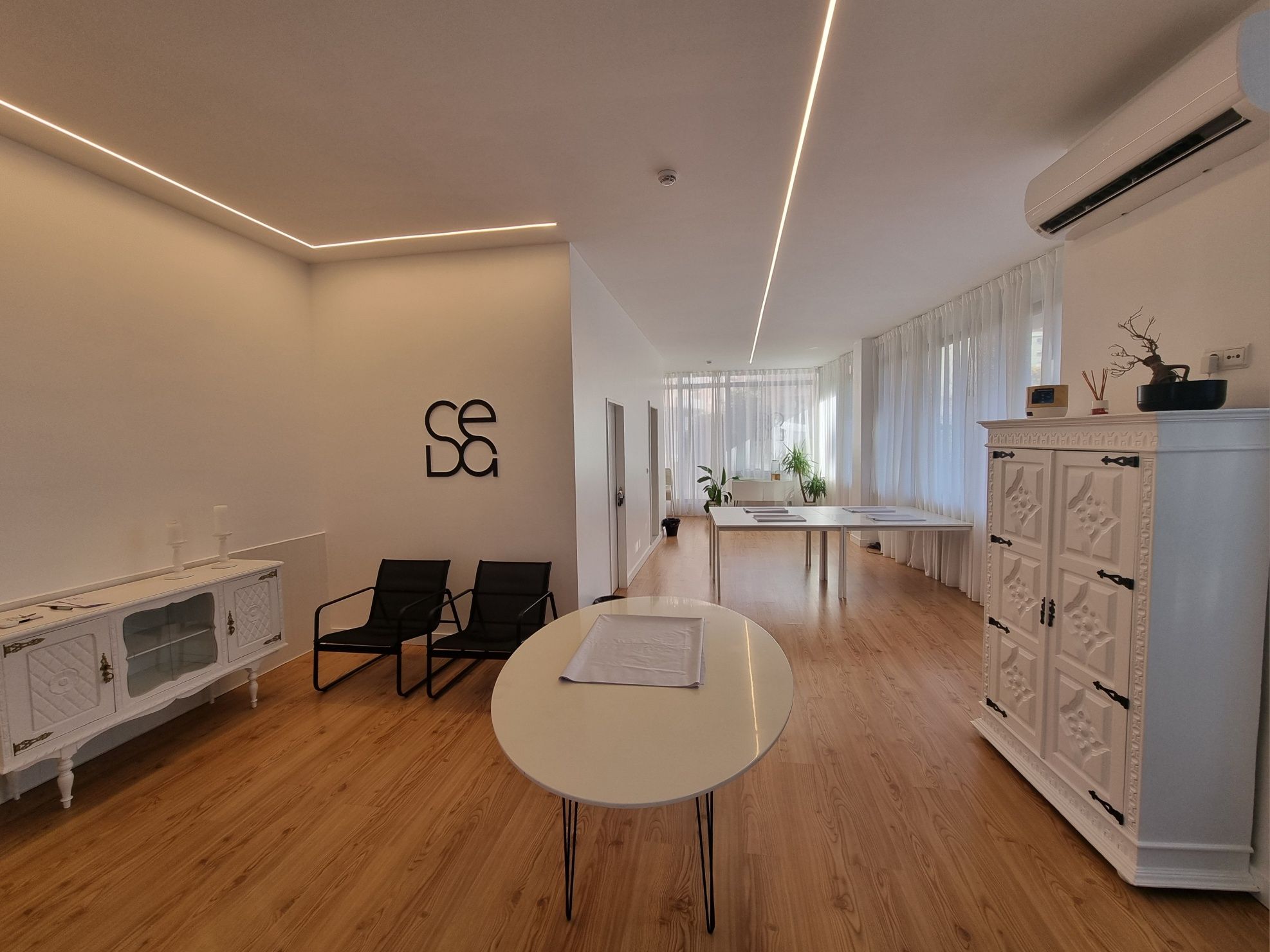 Espaço para eventos com AC