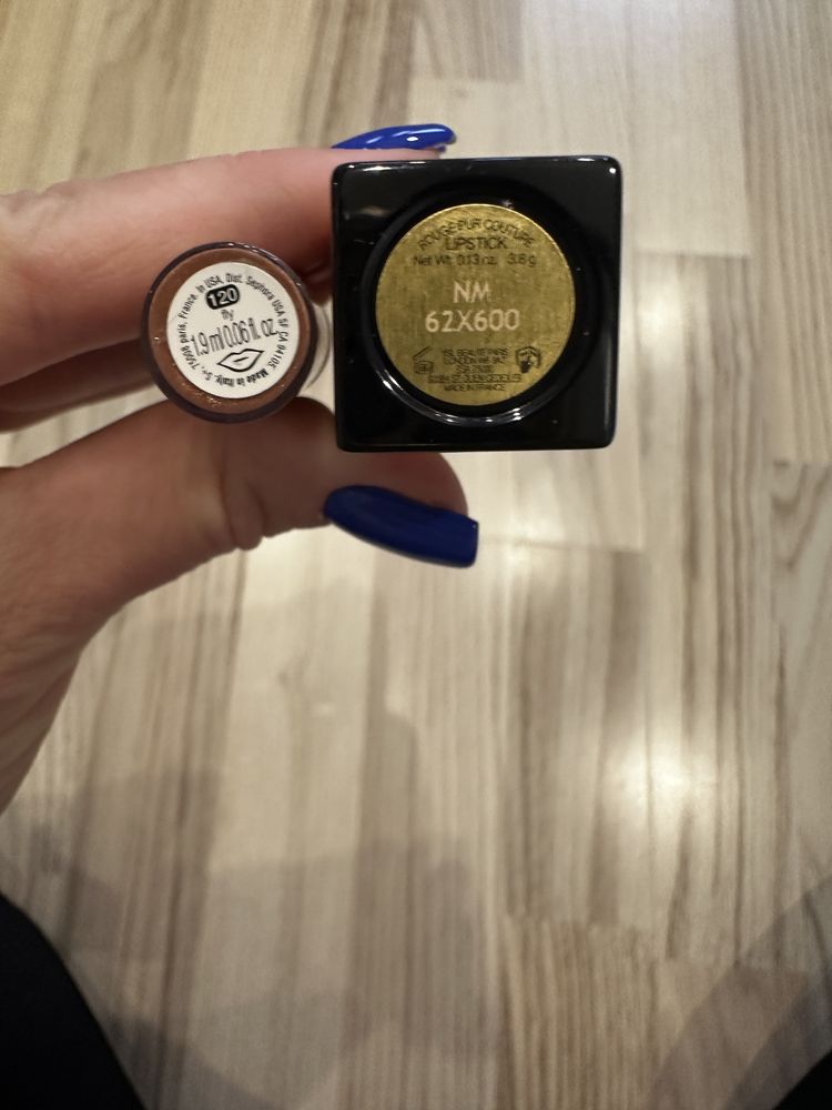 Pomadka satynowa YSL NM oraz mini blyszczyk Sephora