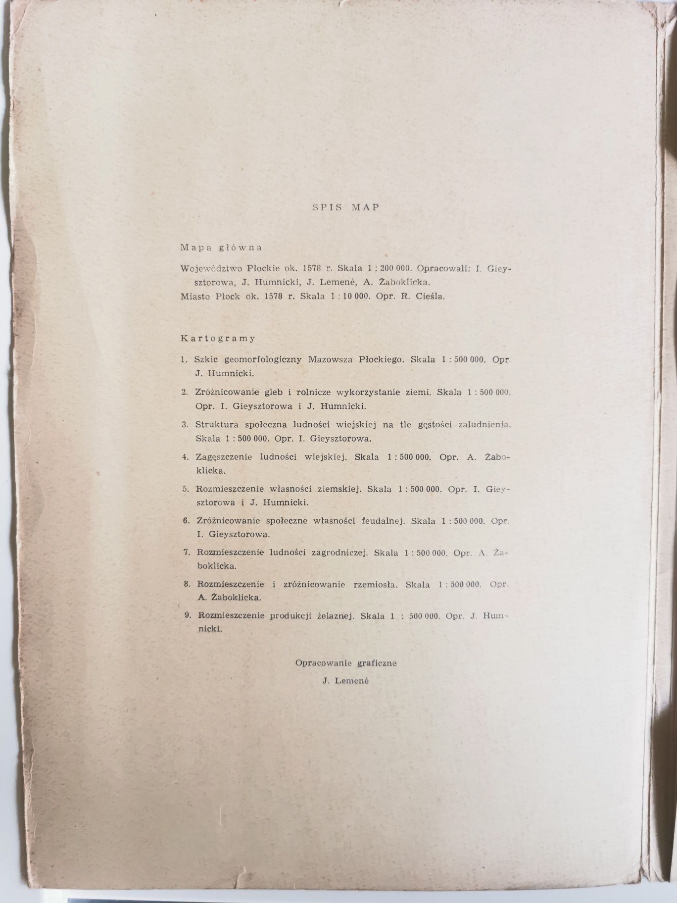 Województwo Płockie około 1578 r. Mapy
