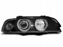 LAMPY REFLEKTORY BMW E39 95-03 RINGI XENON D2S/H7 BLACK R/LHD