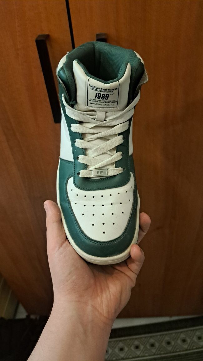 Buty  typu high  zielono białe rozm. 41