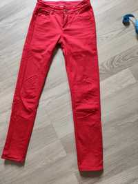 Spodnie bawełniane czerwone