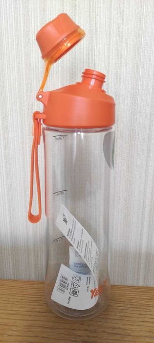 Якісна пляшка для води 850 мл для спорту і подорожей