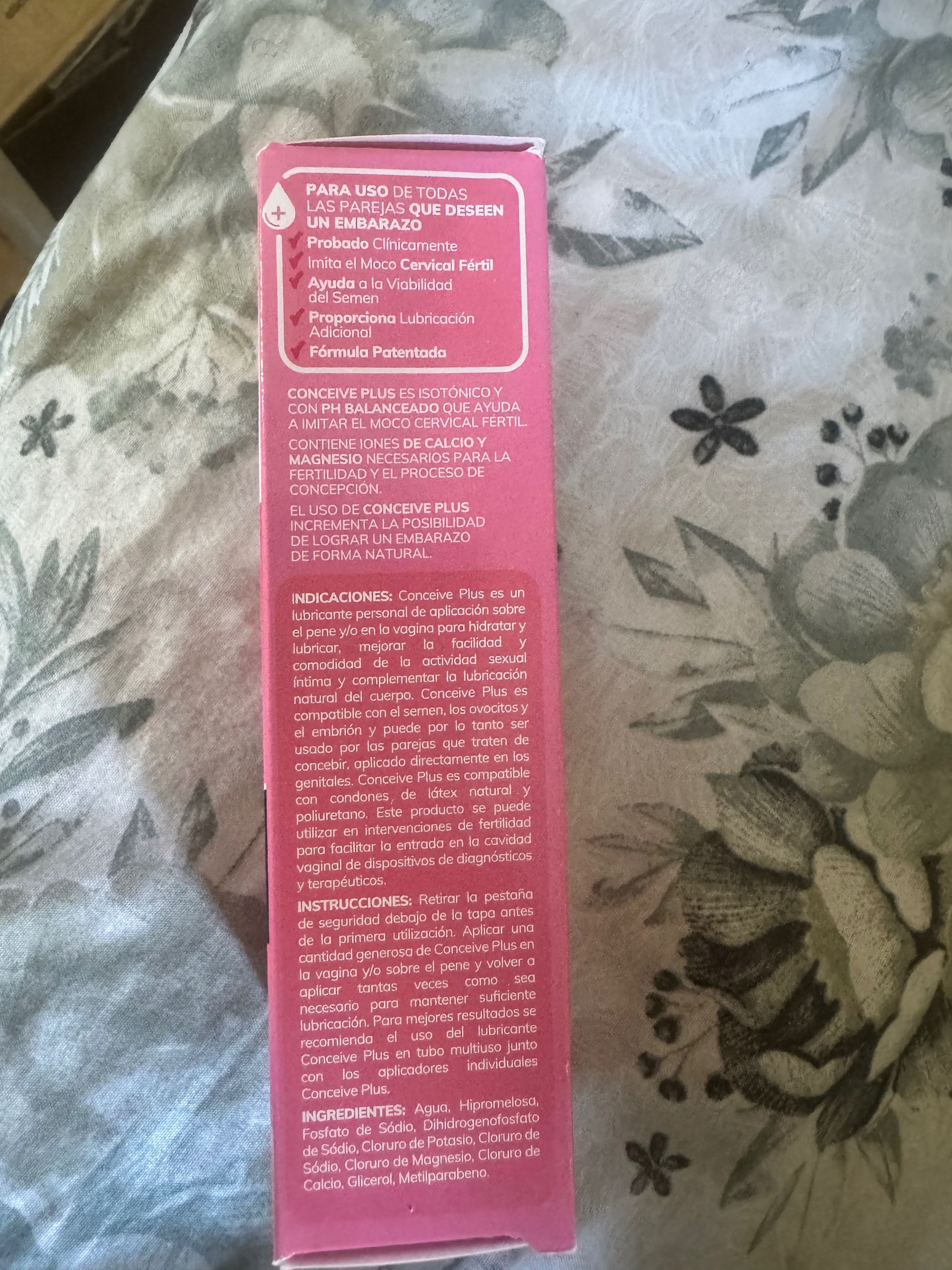 Lubrificante da fertilidade conceive plus