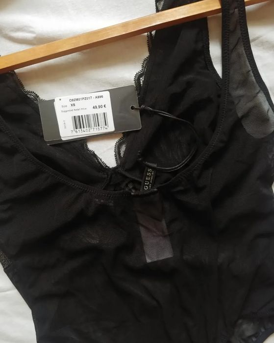 боди комбидресс Guess цельный  кружевной