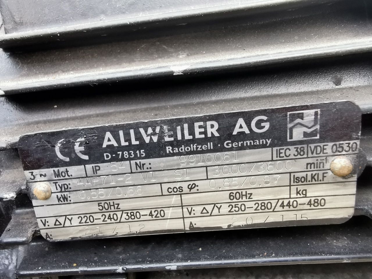 Pompa śrubowa wrzecionowa Allwelier