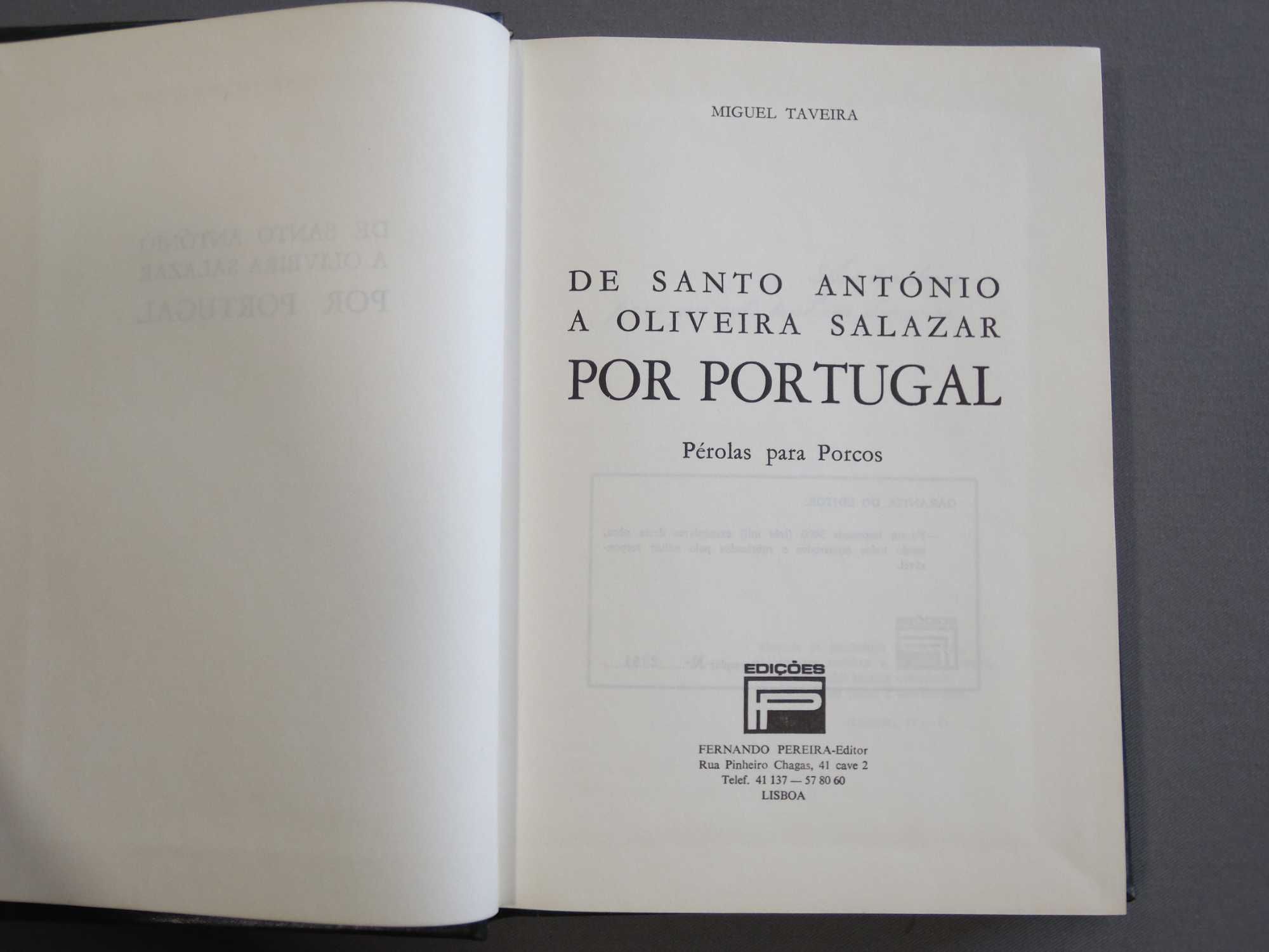Livro De Santo António a Oliveira Salazar por Portugal