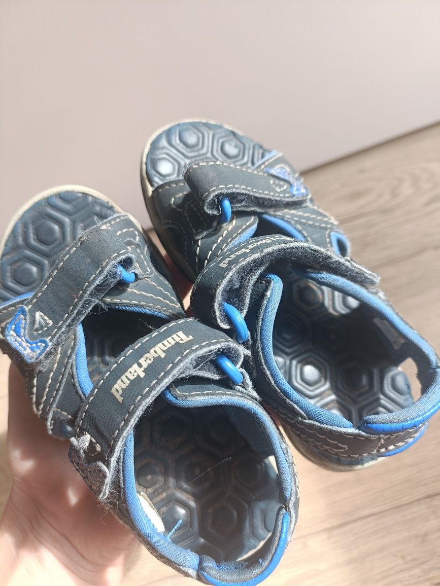 Sandaly Timberland niebieskie 24 na rzepy buty na lato granatowe
