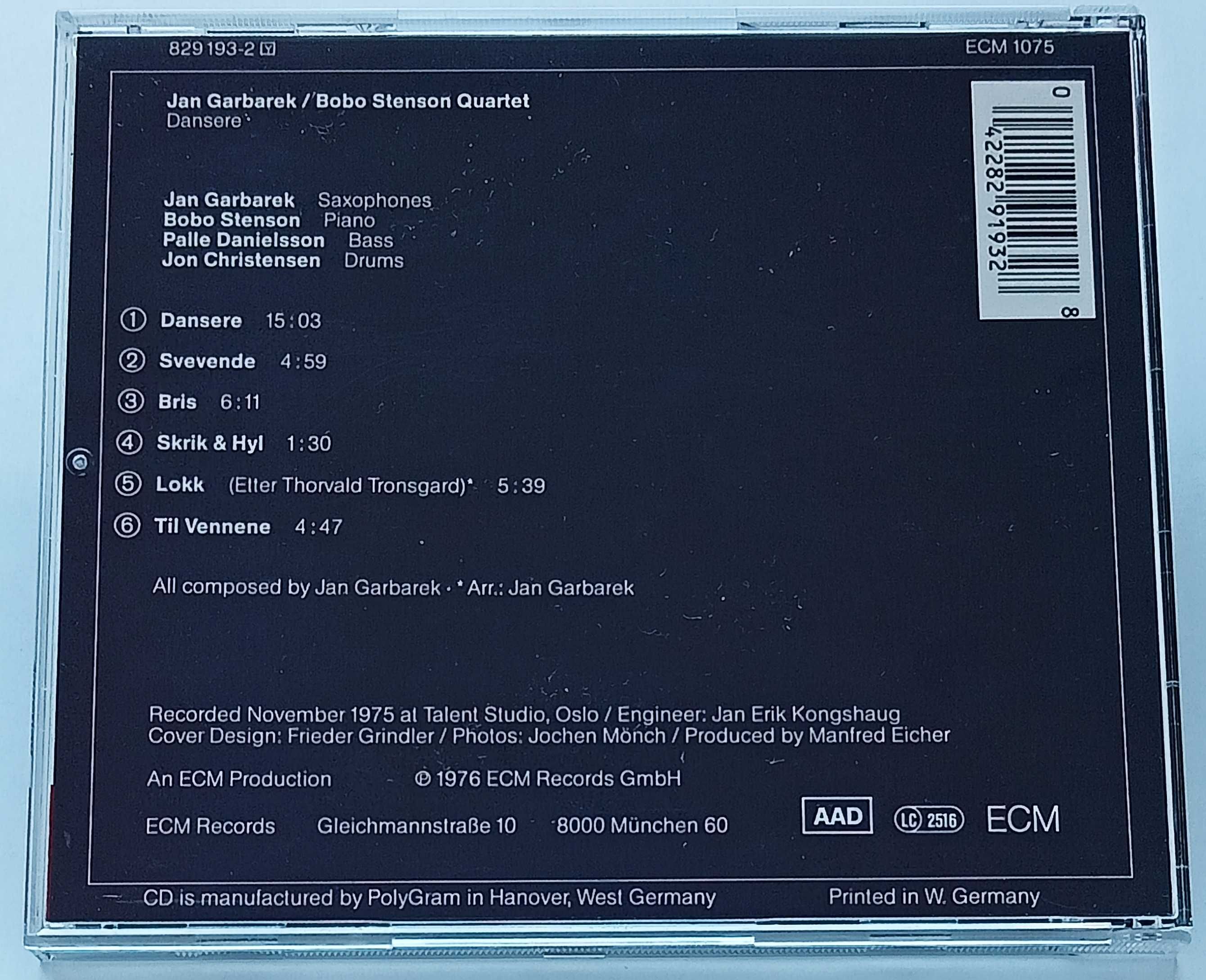 Jan Garbarek Bobo Stenson Quartet–Dansere1976 stare wydanie niemieckie