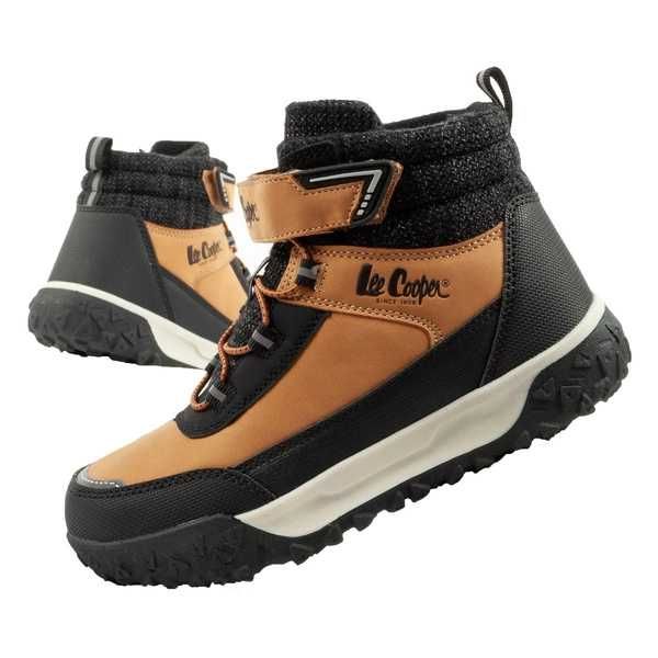 Lee Cooper buty zimowe śniegowce dziecięce na rzep ocieplane r. 28-35