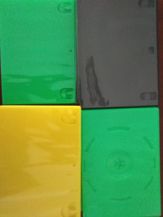 Capas de DVD com cores - preto | verde | amarelo - NOVAS
