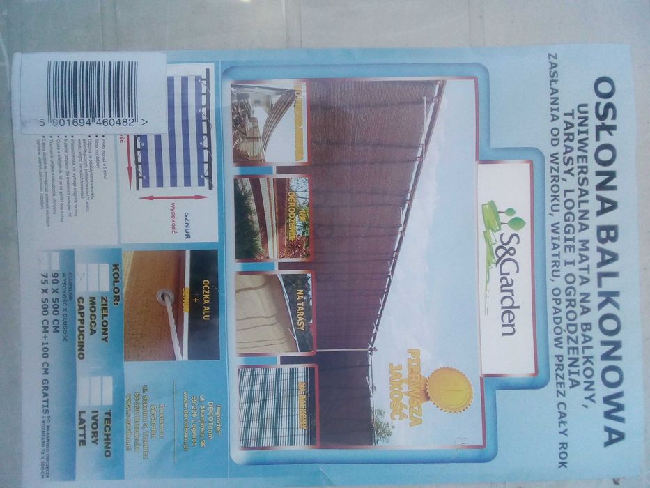Osłona 600x75 balkon lub ogrodzenie