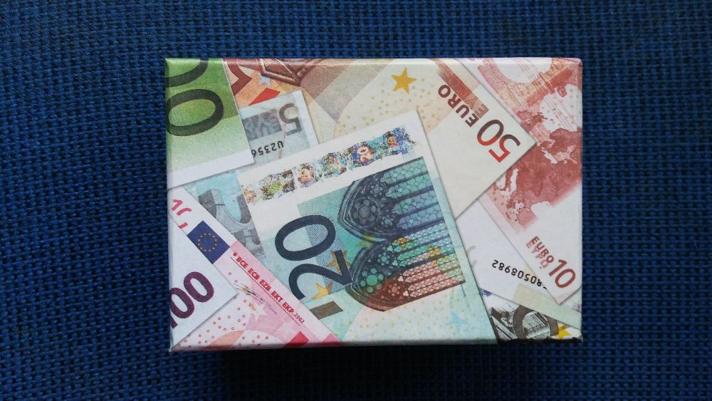 Pudełko na prezent banknoty Euro