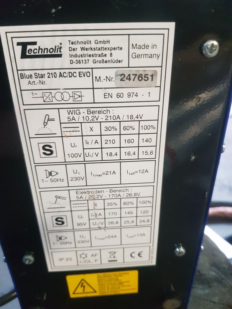 Spawarka  Technolit  210 ACDC ,Rehm,Ewm