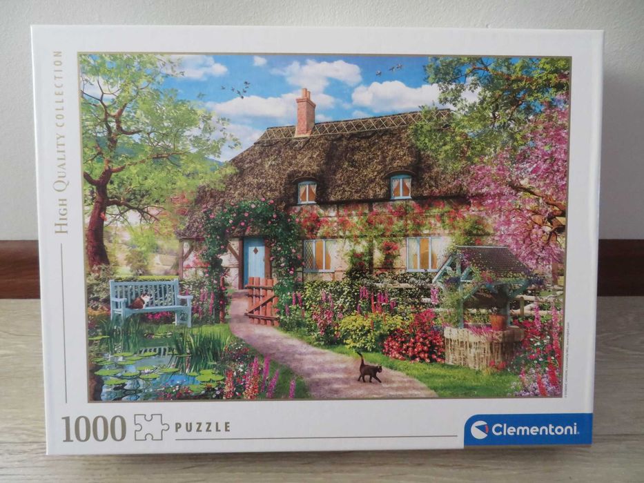 Puzzle Clementoni The Old Cottage 1000 elementów Jak Nowe