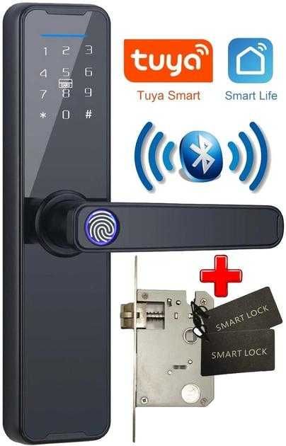 Електронний кодовий замок для дверей зі сканером пальця Fingerlock
