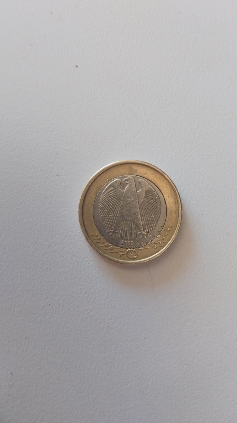 Moeda 1€ Euro Alemanha 2003 J Erro de Cunhagem
